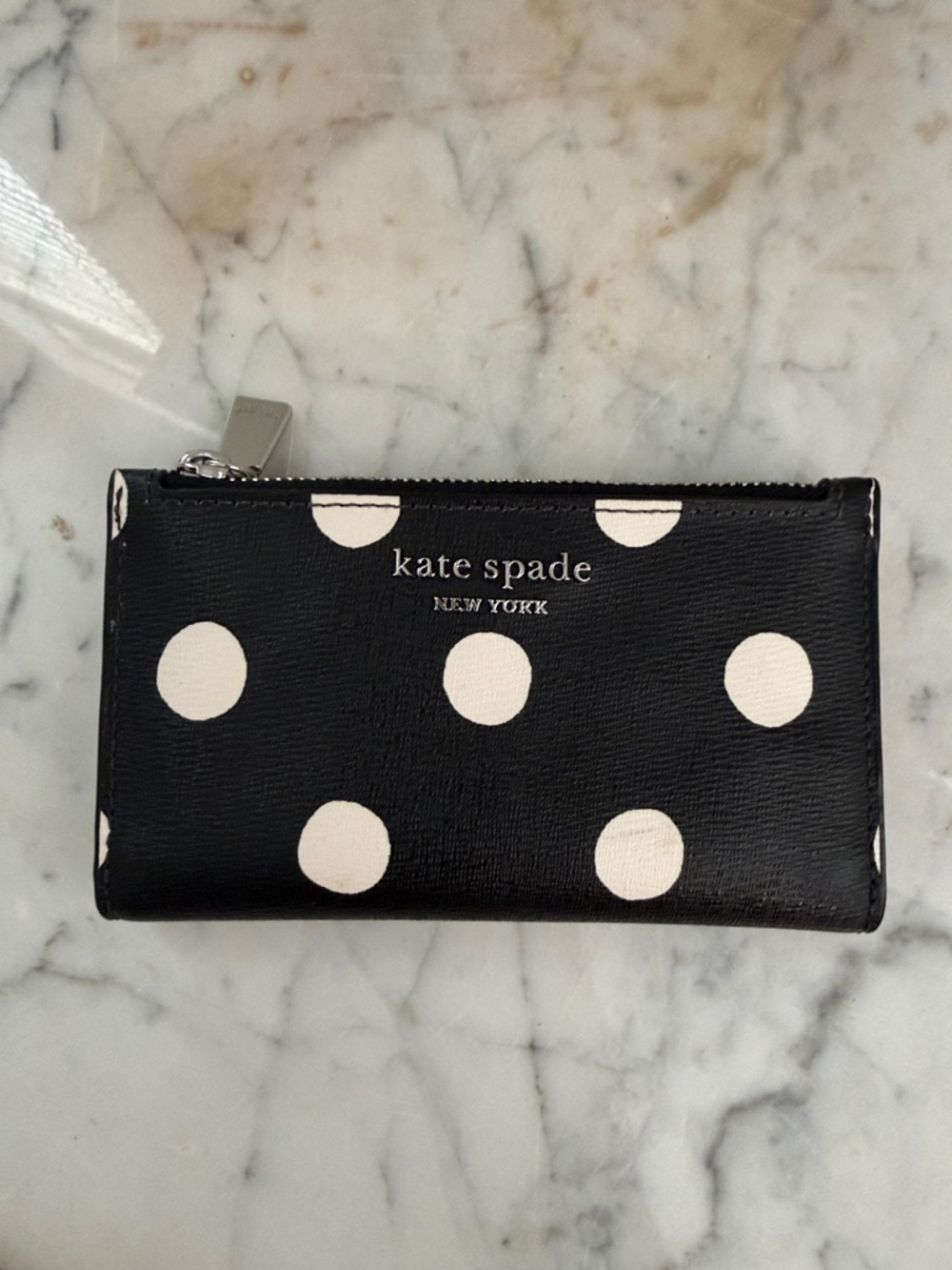 kate spade Black and White Polka Dot Wallet